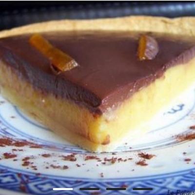 Tarte a l orange et au chocolat