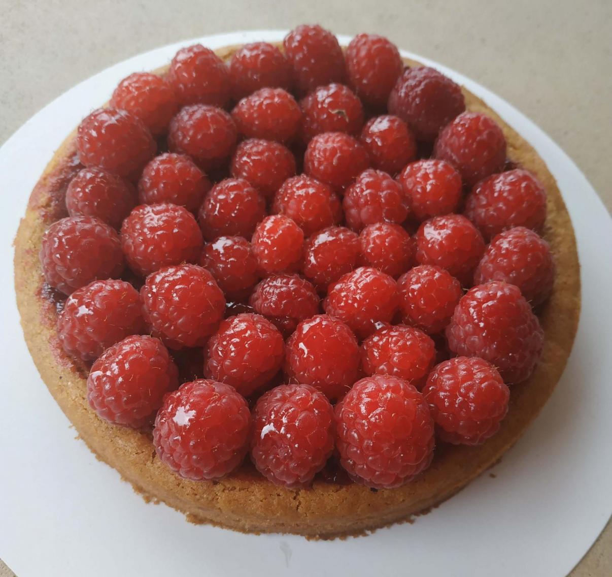 Tarte aux framboises